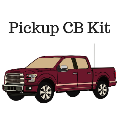 Kit radio CB pour camionnette - CB radio kit for pickup truck